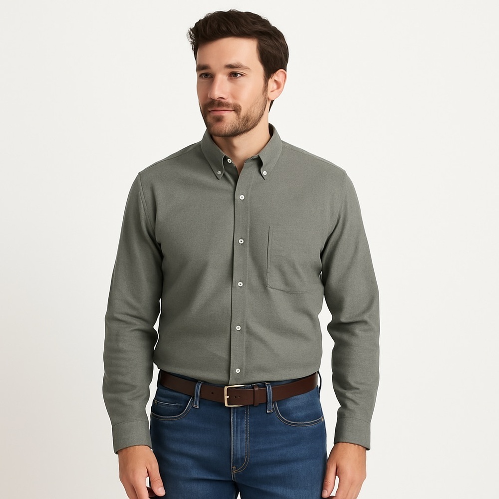 Arrow Greenish Gray Dress Shirt